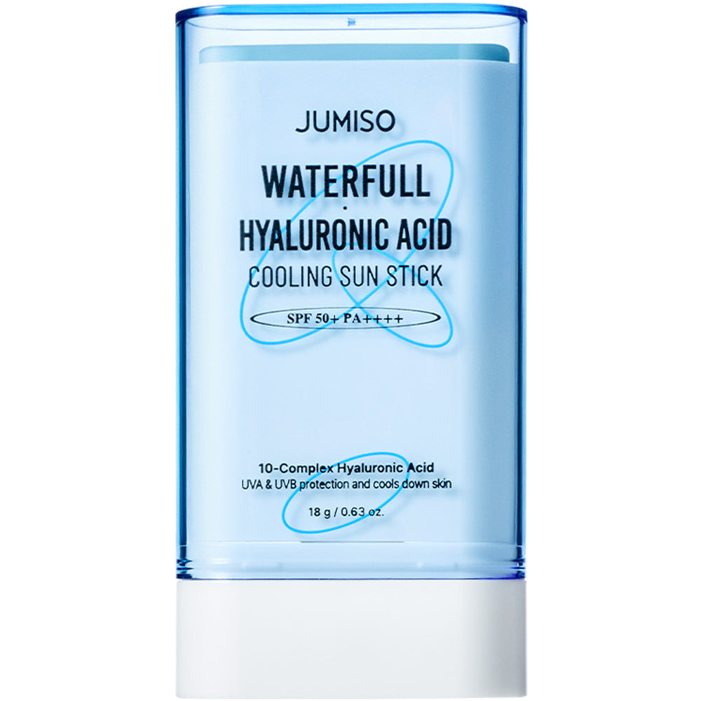 JUMISO Waterfull Hyaluronic Acid Cooling Sunstick - Sonnenschutzstift mit Hyaluronsäure und Panthenol für Feuchtigkeit und Hautkomfort - 18g