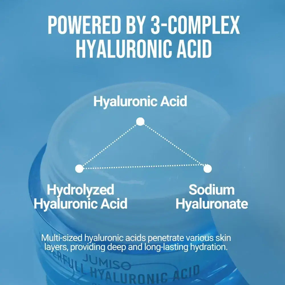 JUMISO Waterfull Hyaluronic Acid Cream - Feuchtigkeitscreme mit Hyaluronsäure und Bifida Ferment für die Hautpflege - 50 ml