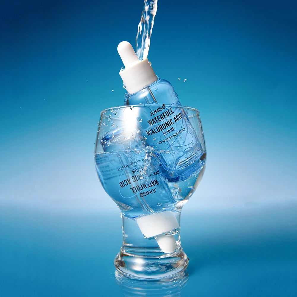 JUMISO Waterfull Hyaluronic Acid Serum Renew - Gesichtsserum mit Hyaluronsäure und Panthenol zur Hydratation und Pflege der Haut - 50 ml