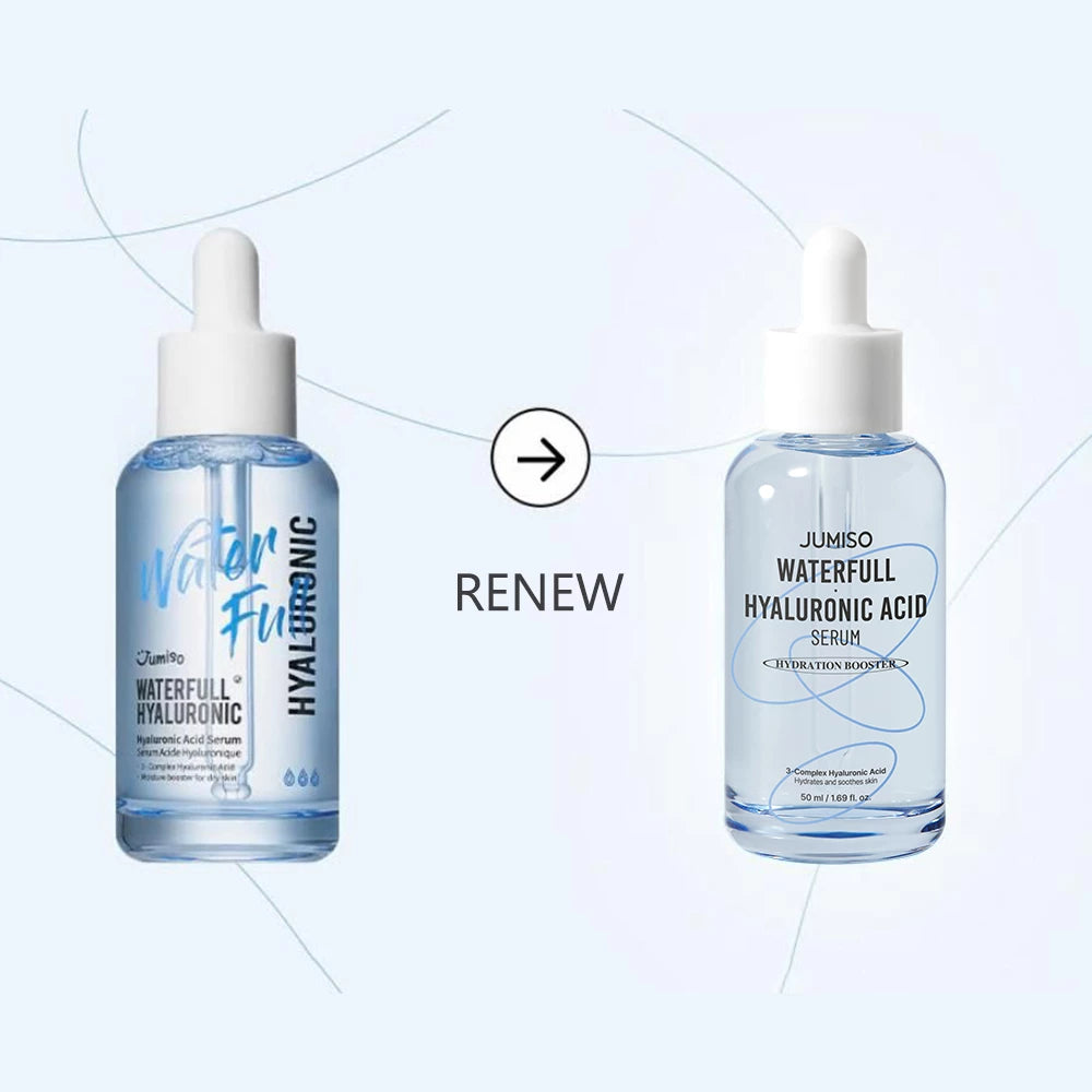 JUMISO Waterfull Hyaluronic Acid Serum Renew - Gesichtsserum mit Hyaluronsäure und Panthenol zur Hydratation und Pflege der Haut - 50 ml