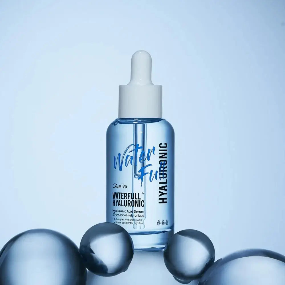 JUMISO Waterfull Hyaluronsäure Serum - Gesichtsserum mit Hyaluronsäure und Panthenol zur Hautfeuchtigkeitspflege - 50 ml