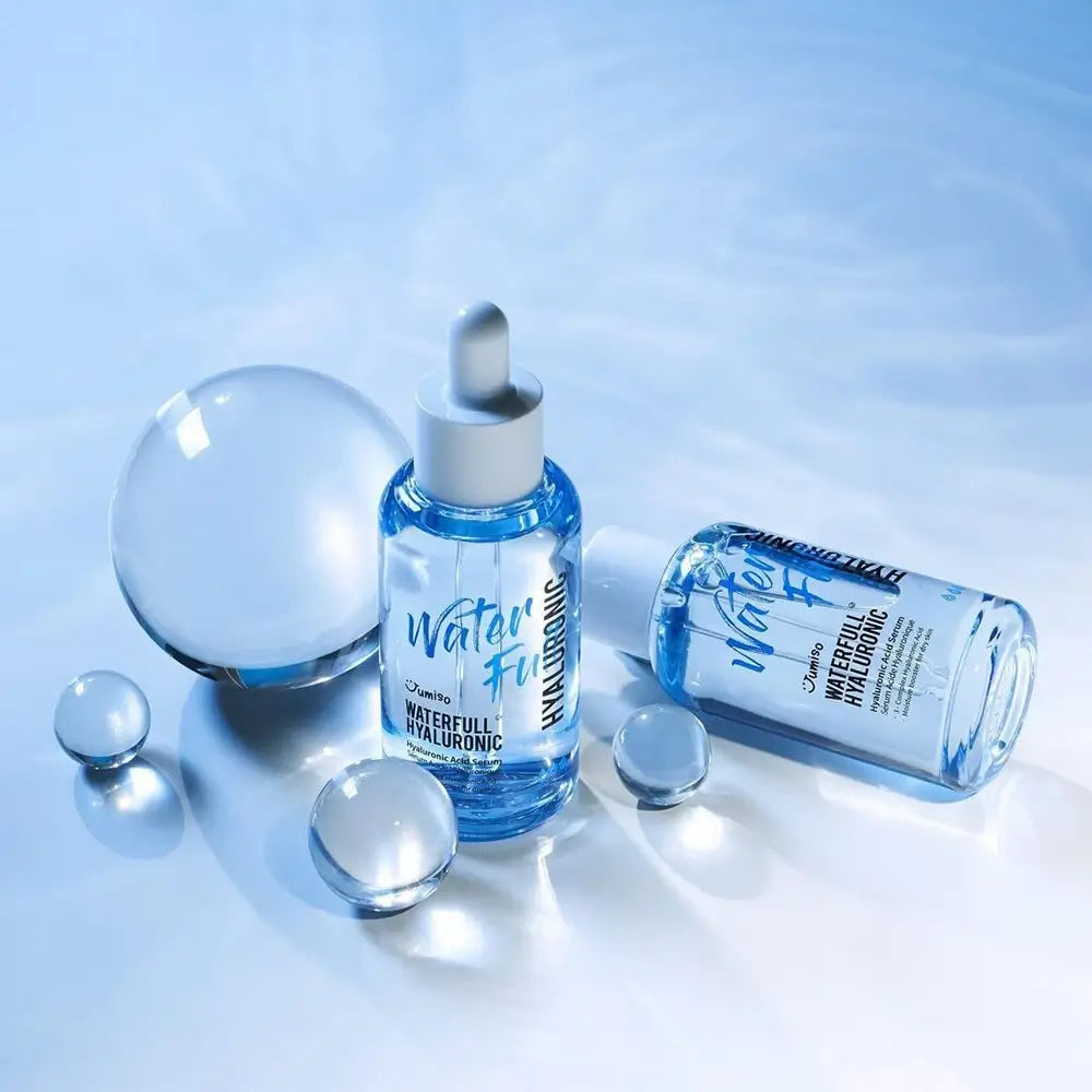JUMISO Waterfull Hyaluronsäure Serum - Gesichtsserum mit Hyaluronsäure und Panthenol zur Hautfeuchtigkeitspflege - 50 ml