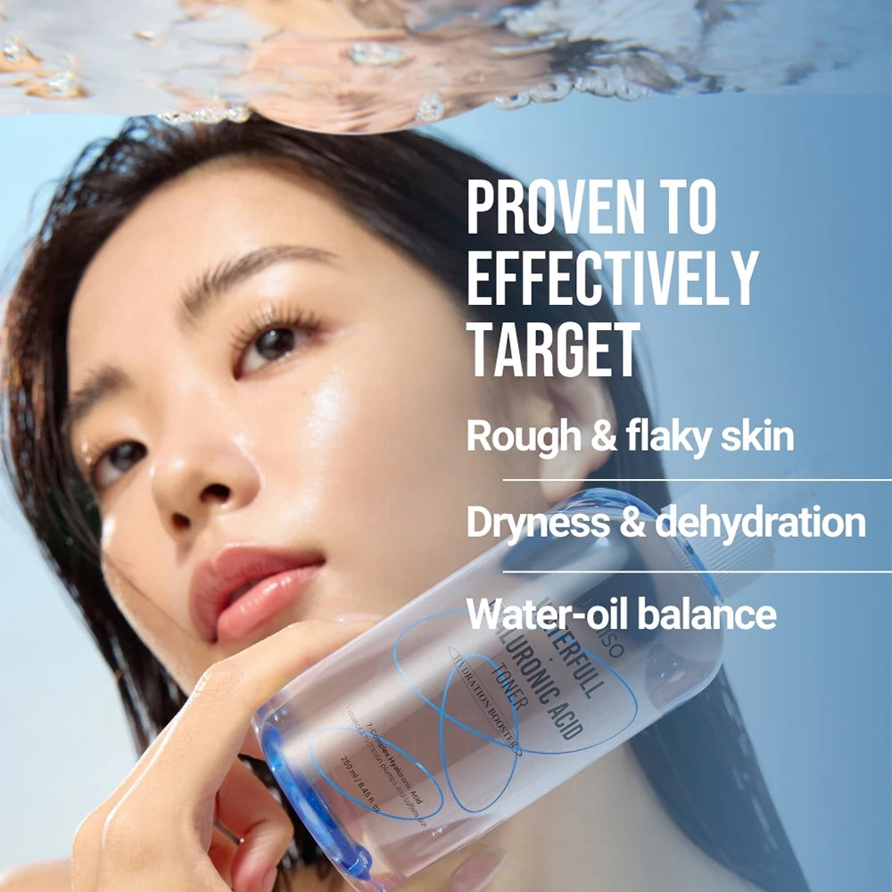 JUMISO Waterfull Hyaluronic Toner Renew - Gesichtswasser mit Hyaluronsäure und Ceramid zur Stärkung der Hautbarriere - 250 ml