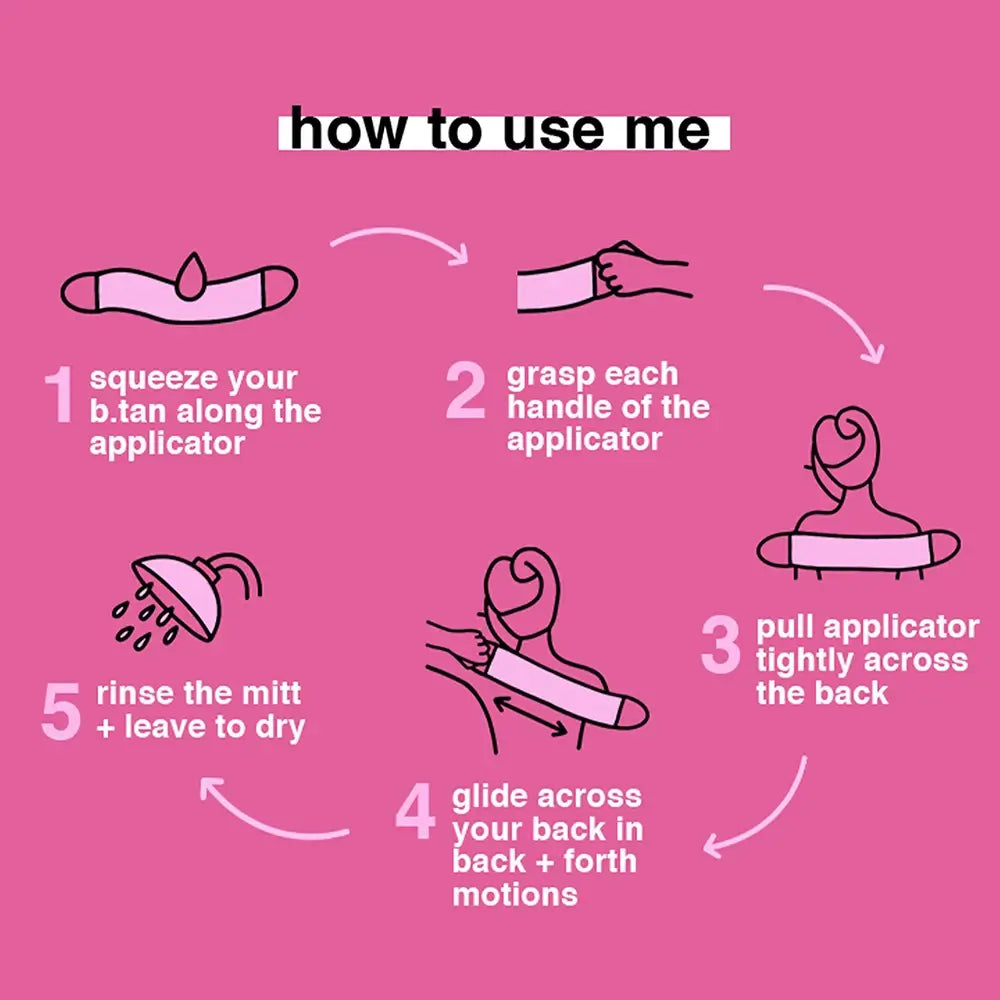 B.tan We've Got Your Back Band für die Rücken-Selbstbräunungsanwendung - Gleichmäßige und einfache Anwendung, 1 Stück