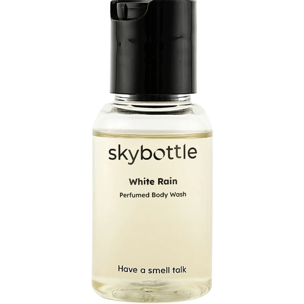 Skybottle White Rain Duschgel Parfümiert Reisegröße - Natürliche Feuchtigkeitspflege und belebendes florales Parfüm, 30 ml