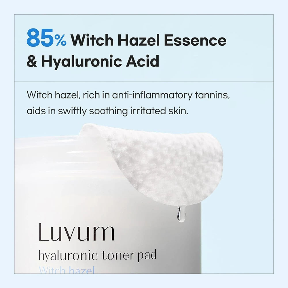 LUVUM Hamamelis Hyaluronsäure Toner Pads