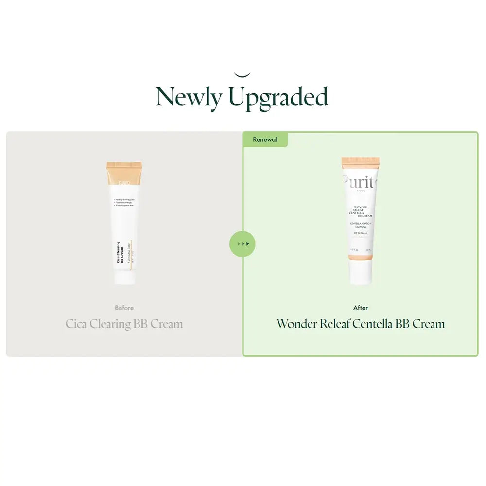 PURITO Wonder Releaf Centella BB Cream - getönte Gesichtscreme mit Centella Asiatica und Niacinamid, die zur Egalisierung des Teints und zur Aufrechterhaltung des Hautkomforts beiträgt - 30 ml - 15 Rose Ivory