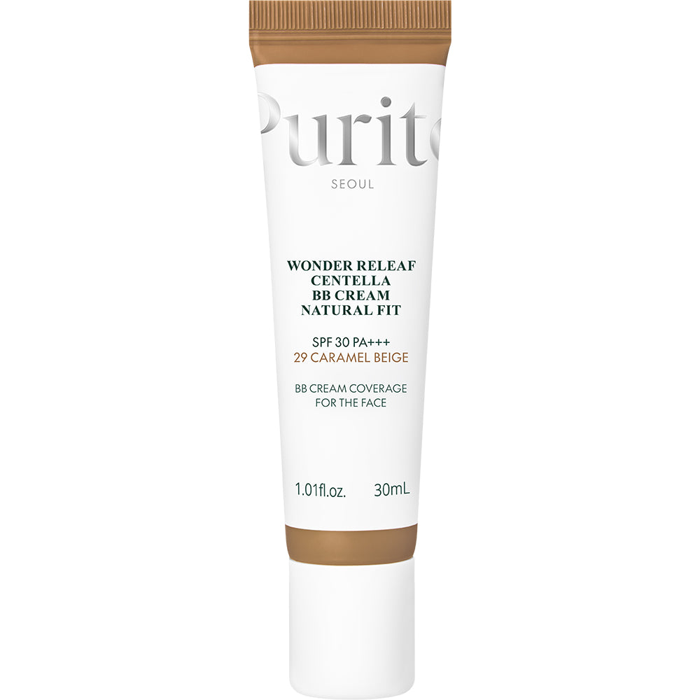 PURITO Wonder Releaf Centella BB Cream Natural Fit, 29 Karamell Beige, 30 ml
