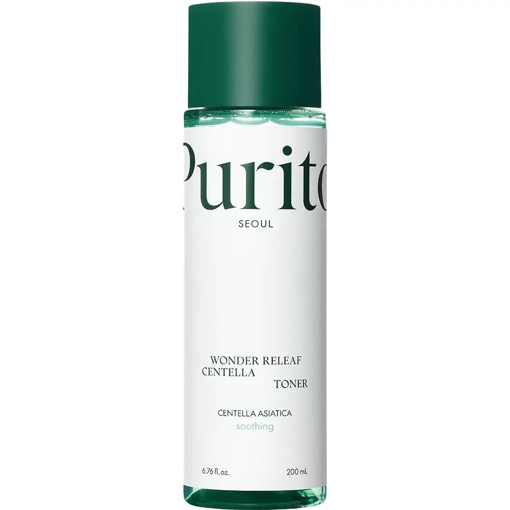 PURITO Wonder Releaf Toner beruhigend mit Centella - intensive Feuchtigkeit und Rötungsreduzierung, 200 ml