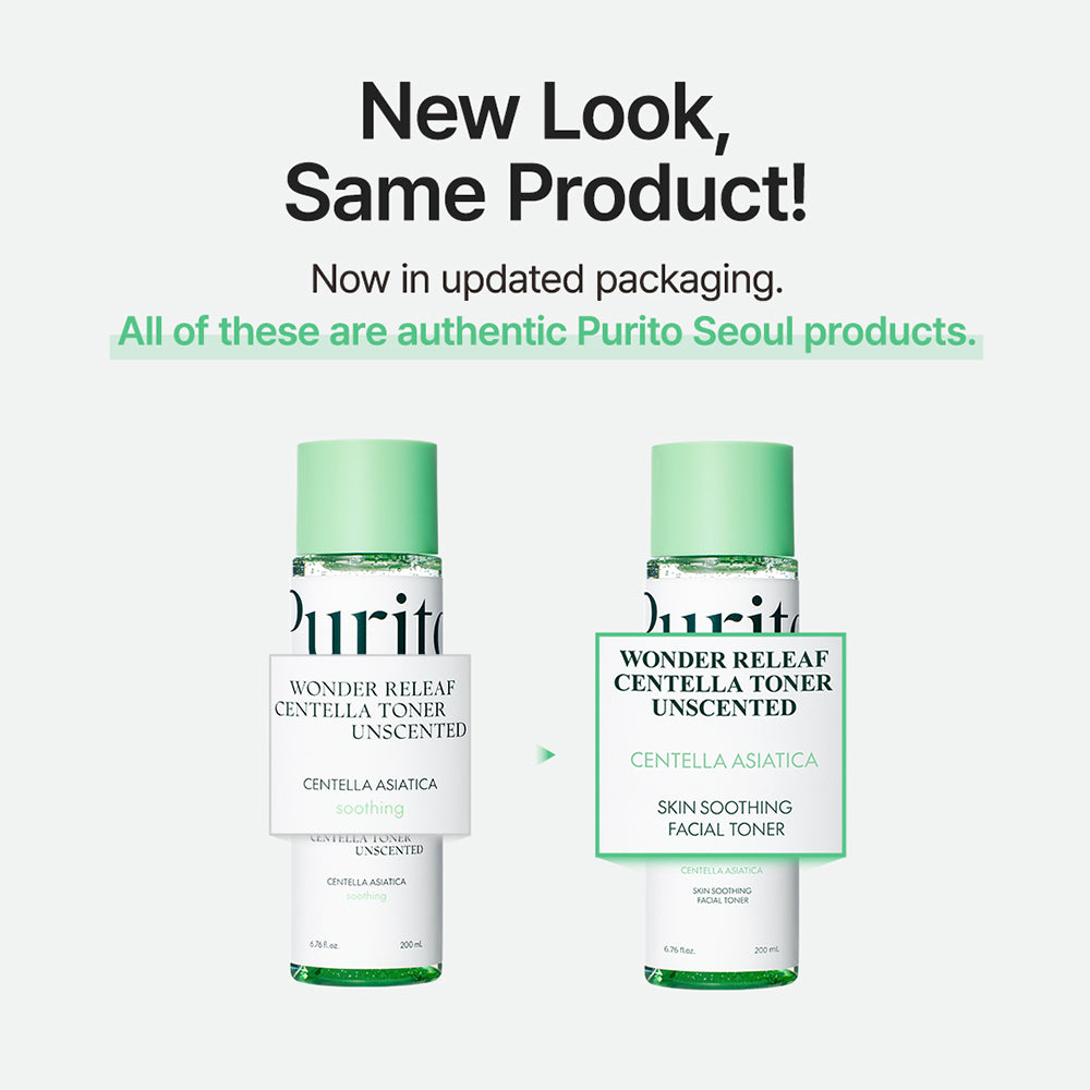 PURITO Wonder Releaf Toner beruhigend Centella Parfümfrei - Schnelle Linderung und intensive Feuchtigkeit für empfindliche Haut, 200 ml