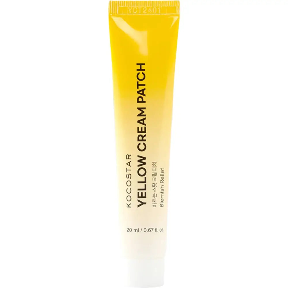 KOCOSTAR Yellow Cream Patch - Hautpflegecreme mit Niacinamid und Teebaumblatt-Extrakt zur Behandlung von Unreinheiten und zum Schutz der betroffenen Stelle - 20 ml
