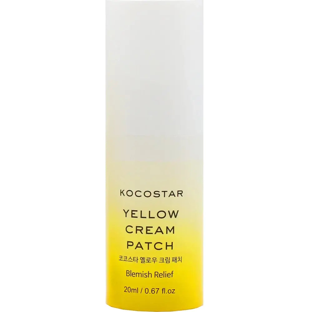 KOCOSTAR Gelbcreme-Patch – Creme formuliert mit Niacinamid und Teebaumblatt-Extrakt, die zur Verbesserung des Hautbildes bei Flecken und Akne beitragen – 20 ml