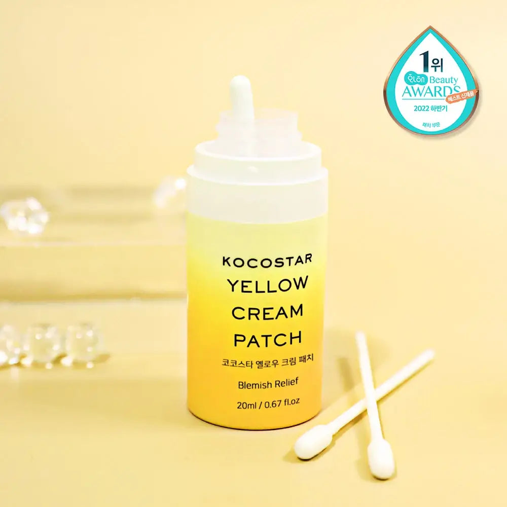 KOCOSTAR Gelbcreme-Patch – Creme formuliert mit Niacinamid und Teebaumblatt-Extrakt, die zur Verbesserung des Hautbildes bei Flecken und Akne beitragen – 20 ml