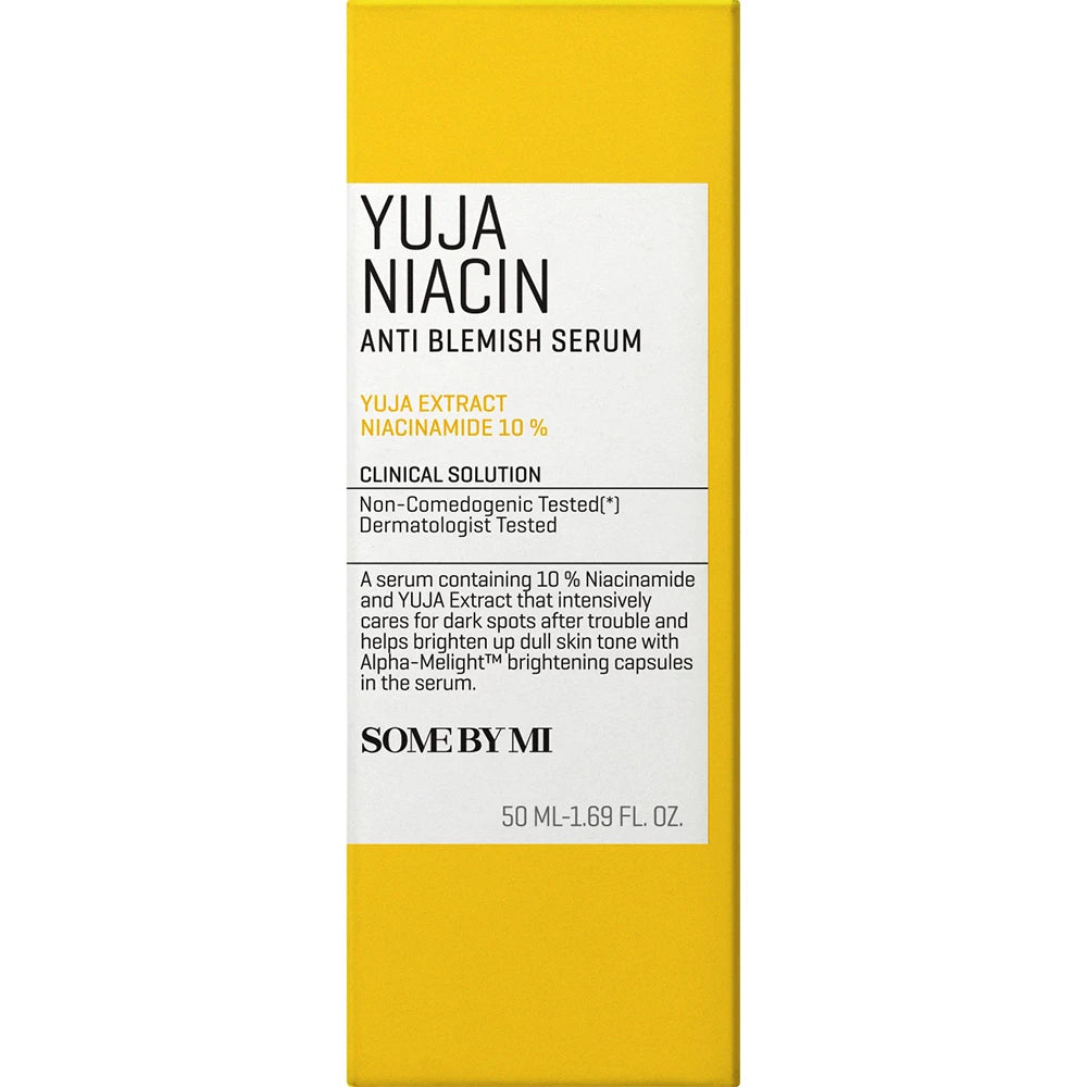 SOME BY MI Yuja Niacin Anti-Blemish Serum - Serum mit 10% Niacinamid und Yuja-Extrakt zur Reduzierung dunkler Flecken und zur Verbesserung des Hauttons - 50 ml