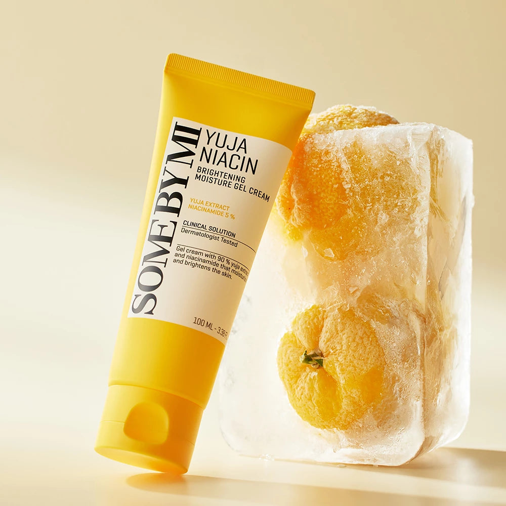 SOME BY MI Yuja Niacin Brightening Moisture Gel Cream - Gesichtscreme mit Yuja-Extrakt und 5% Niacinamid, für Hautfeuchtigkeit und gleichmäßigen Teint - 100 ml