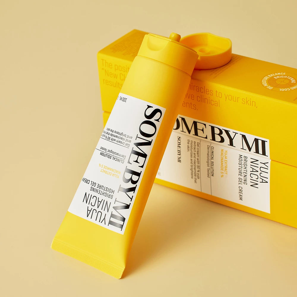SOME BY MI Yuja Niacin Brightening Moisture Gel Cream - Gesichtscreme mit Yuja-Extrakt und 5% Niacinamid, für Hautfeuchtigkeit und gleichmäßigen Teint - 100 ml