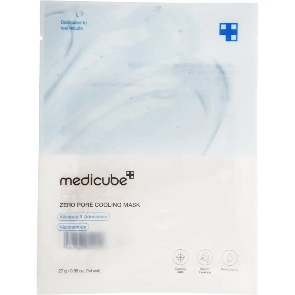 MEDICUBE Zero Pore Kühlende Gesichtsmaske - Porenminimierung und intensive Feuchtigkeit, 27 g
