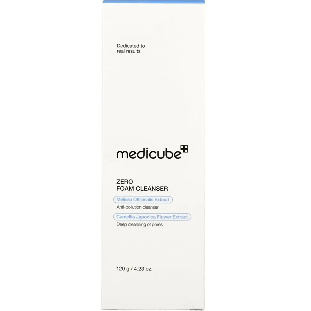 MEDICUBE Zero - Reinigungsschaum mit Gaultheria-Blattextrakt und Kamelienextrakt zur tiefen Reinigung von Porenverunreinigungen und sanfter Reinigung ohne Hautreizung - 120 g